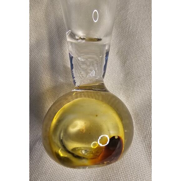 Set Of Three Bubble Bottomed Shot Glasses Different Colors - Picture 4 of 11